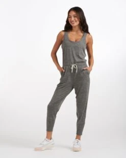 Lux At Ease Jumpsuit | Heather Grey -Vuori Clothing Store VW458HTG 1049