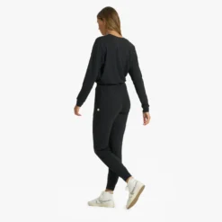 Lux Henley Jumpsuit | Black Heather 10 Lux Henley Jumpsuit | Black Heather -Vuori Clothing Store VW478HBK 0293
