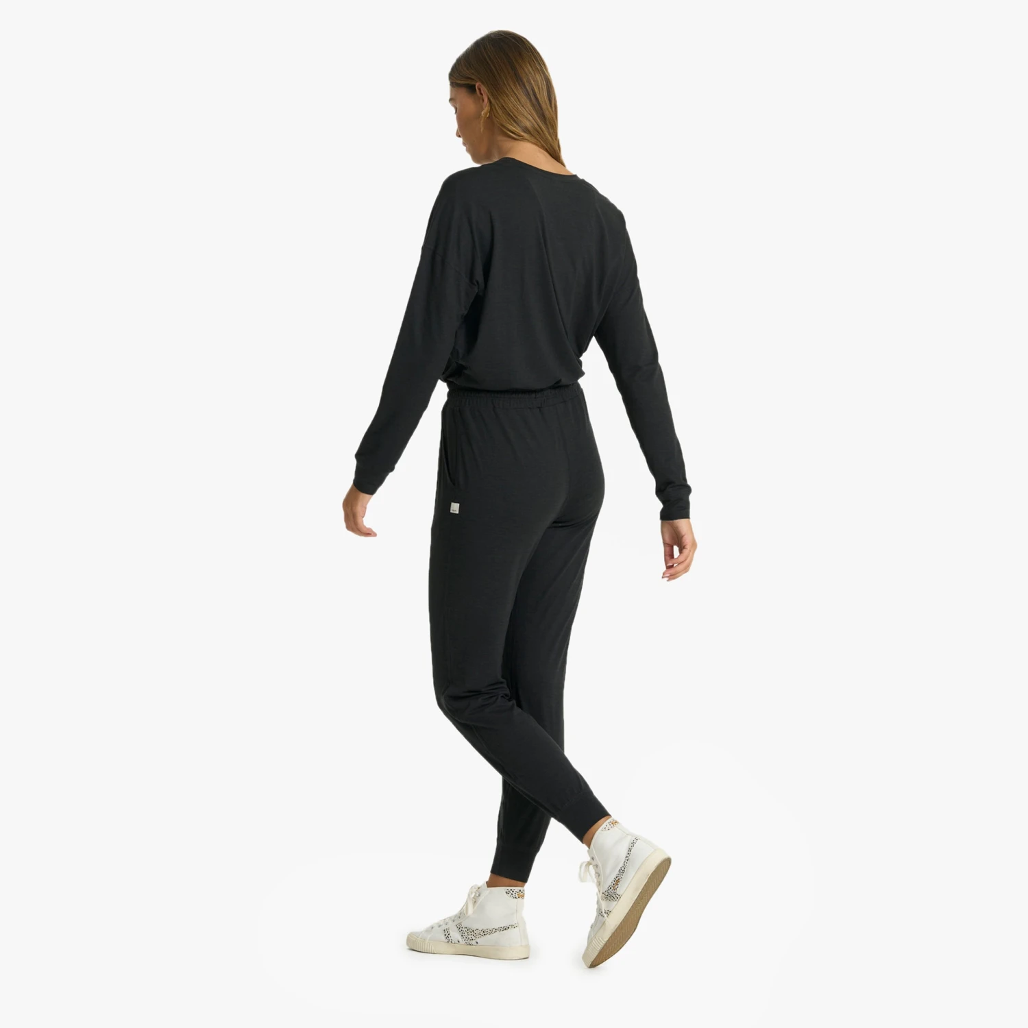 Lux Henley Jumpsuit | Black Heather 4 Lux Henley Jumpsuit | Black Heather - Image 4
