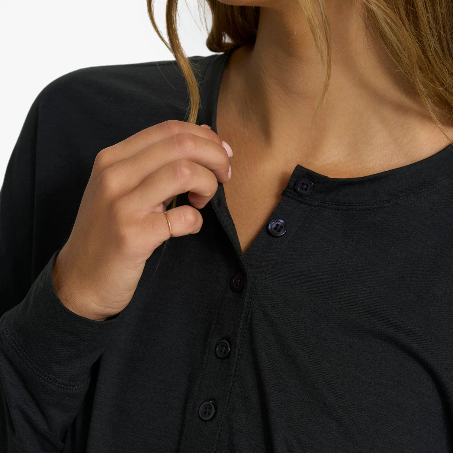 Lux Henley Jumpsuit | Black Heather 7 Lux Henley Jumpsuit | Black Heather - Image 7