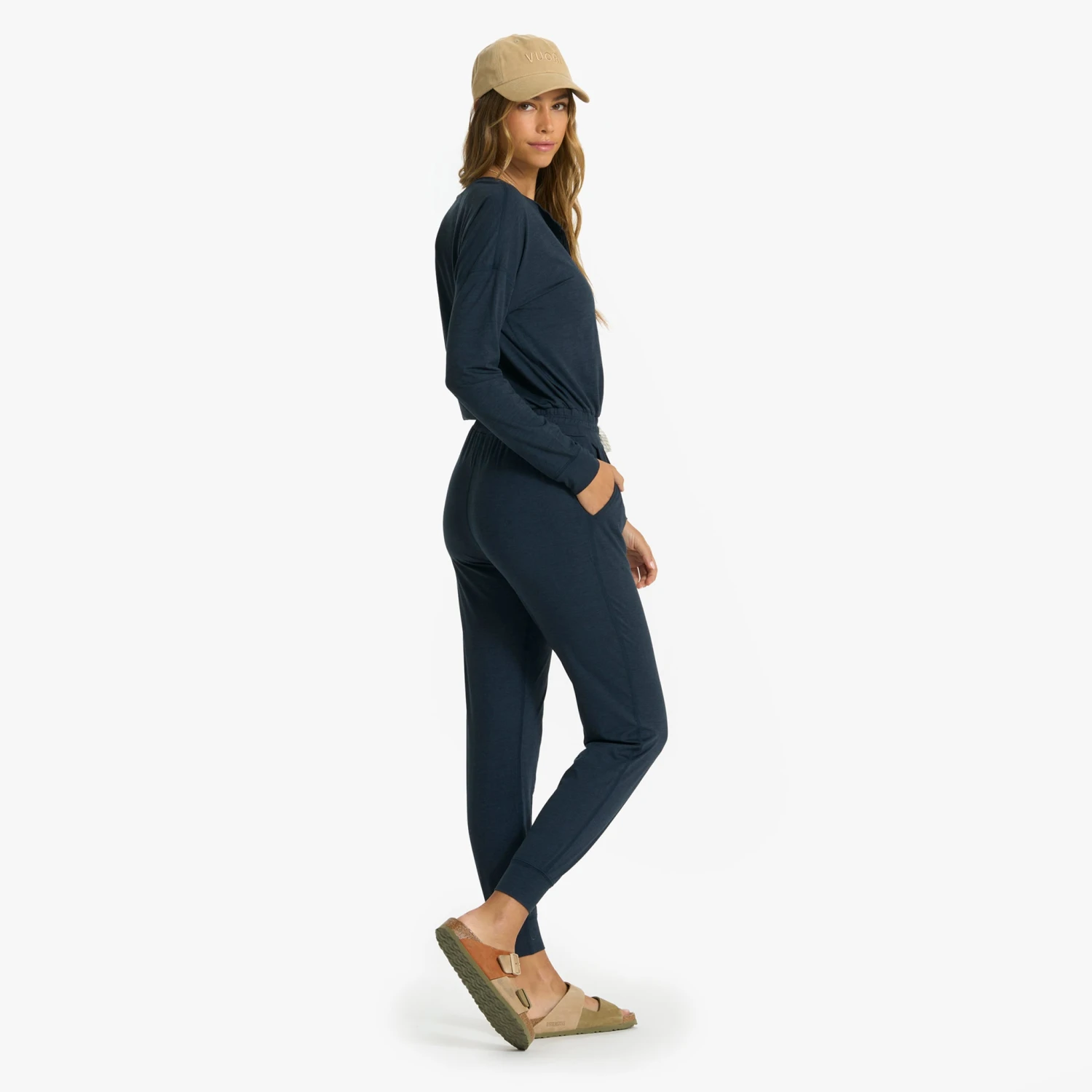 Lux Henley Jumpsuit | Ink Heather 4 Lux Henley Jumpsuit | Ink Heather - Image 4