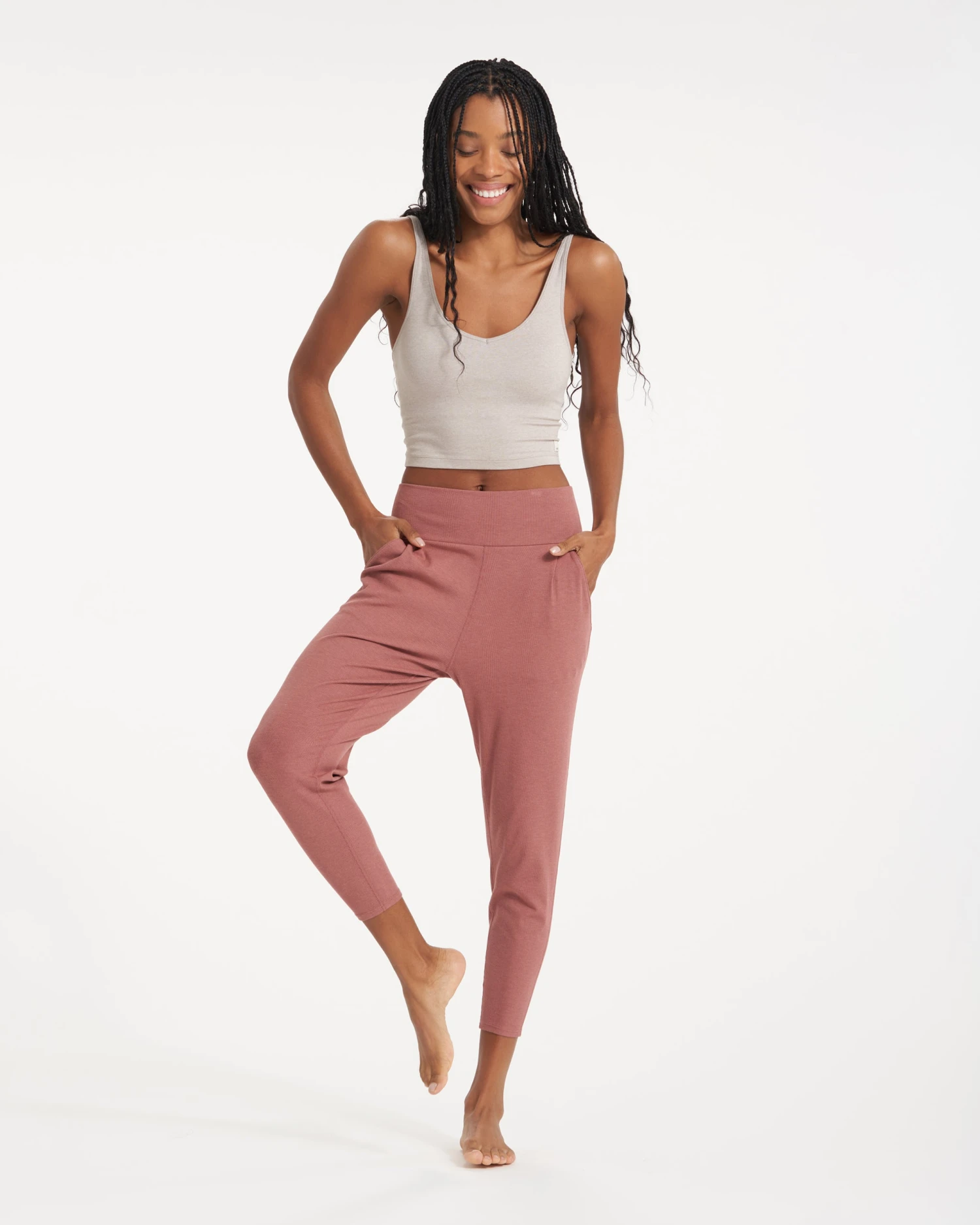 Pose At Ease Pant | Rosewood Heather 9 Pose At Ease Pant | Rosewood Heather - Image 9