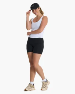 Sunrise Crop Tank | White -Vuori Clothing Store VW481ORE 1540