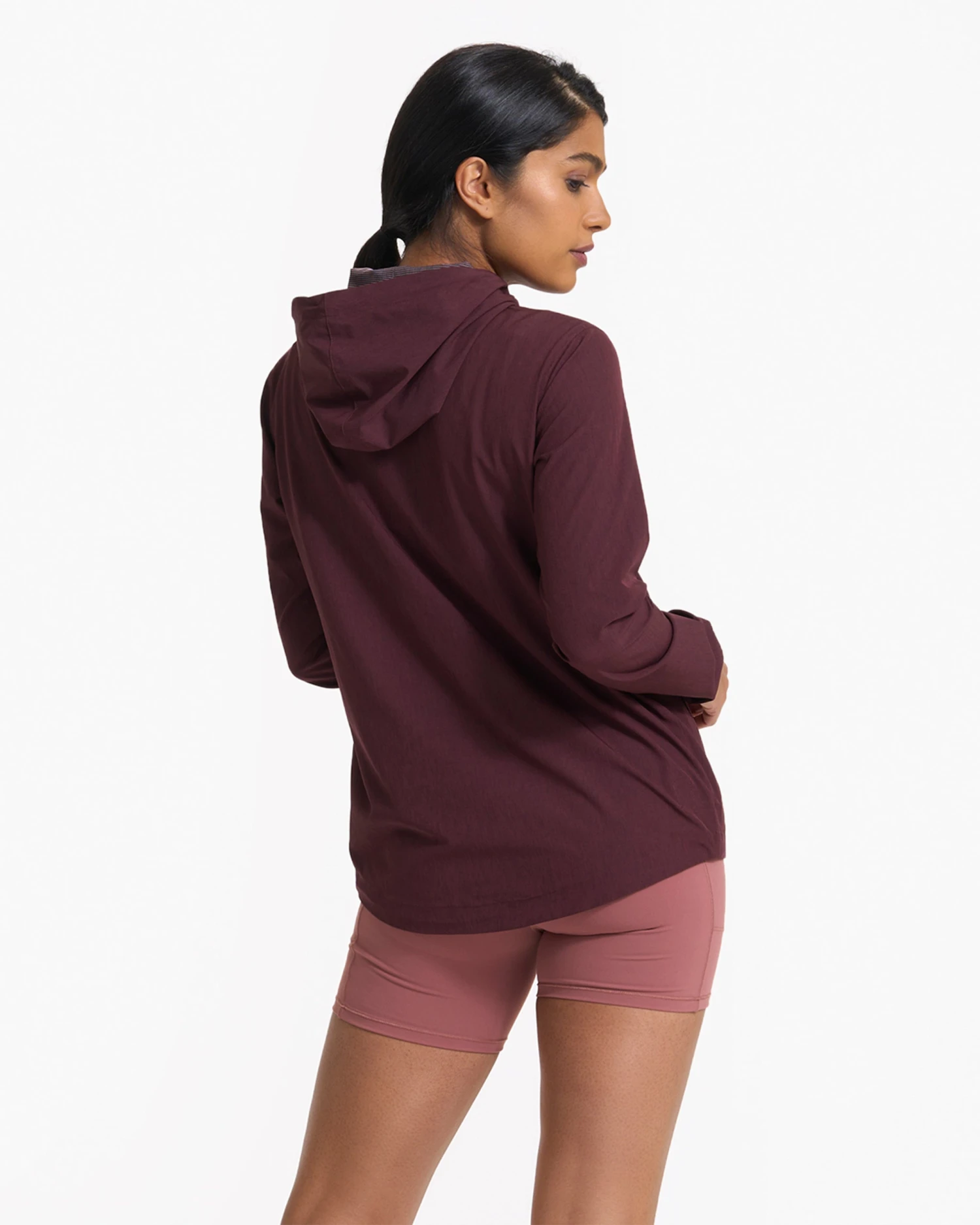 Womens Outdoor Trainer Shell | Ruby Linen Texture 3 Womens Outdoor Trainer Shell | Ruby Linen Texture - Image 3