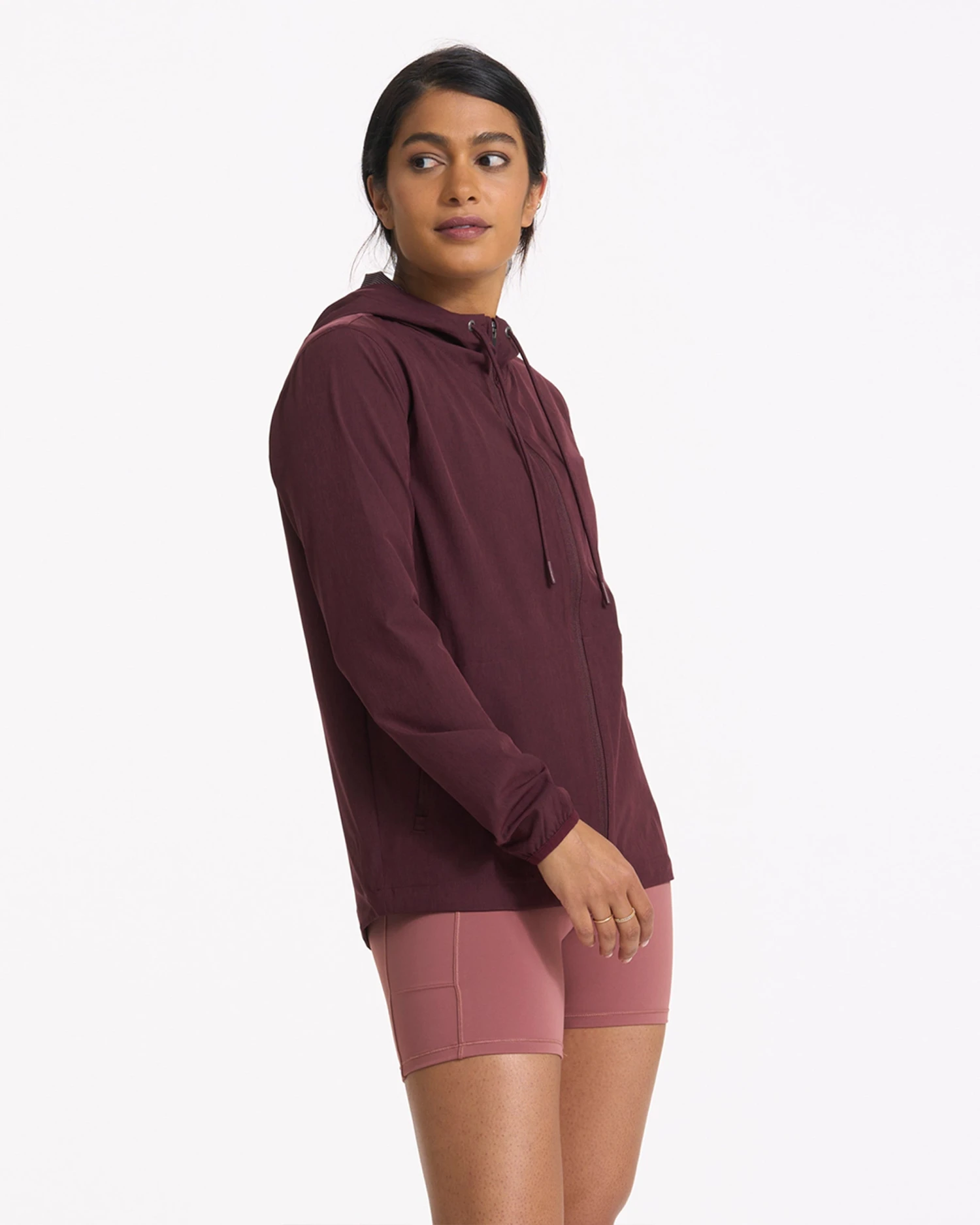 Womens Outdoor Trainer Shell | Ruby Linen Texture 2 Womens Outdoor Trainer Shell | Ruby Linen Texture - Image 2