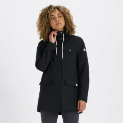 Womens Palisades Rain Jacket | Black