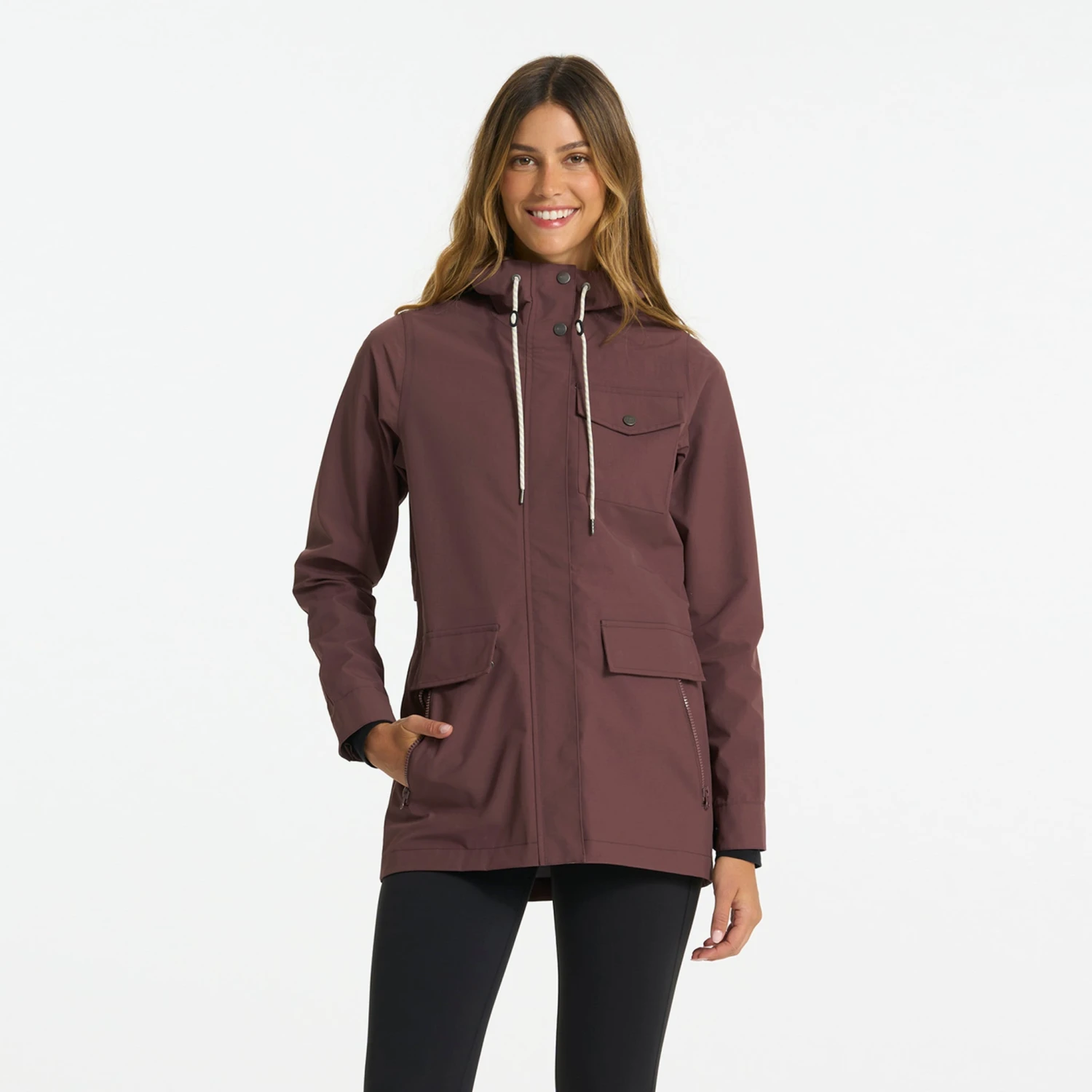 Womens Palisades Rain Jacket | Chestnut 1 Womens Palisades Rain Jacket | Chestnut