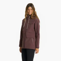 Womens Palisades Rain Jacket | Chestnut 11 Womens Palisades Rain Jacket | Chestnut -Vuori Clothing Store VW513CHN 1778