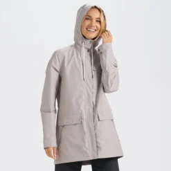 Womens Palisades Rain Jacket | Putty -Vuori Clothing Store VW513PTY 5