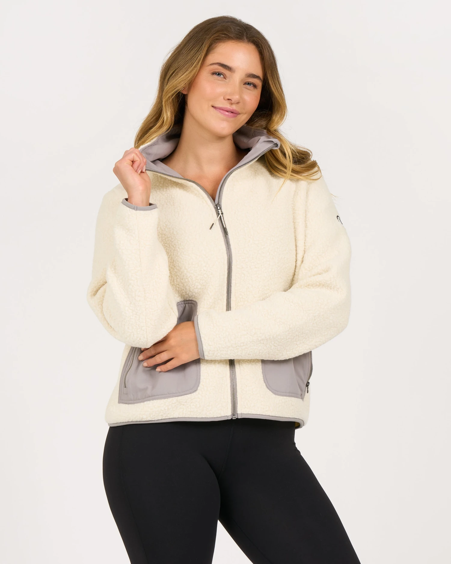 Womens Alpine Sherpa Jacket | Natural 2 Womens Alpine Sherpa Jacket | Natural - Image 2
