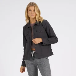 Womens Ripstop Jacket | Charcoal -Vuori Clothing Store VW523CCL 1