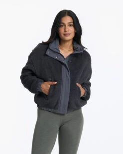 New Products 23 Cozy Sherpa Jacket | Charcoal