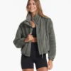 Cozy Sherpa Jacket | Dusty Pine