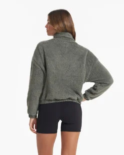 Cozy Sherpa Jacket | Dusty Pine -Vuori Clothing Store VW530DST 02749