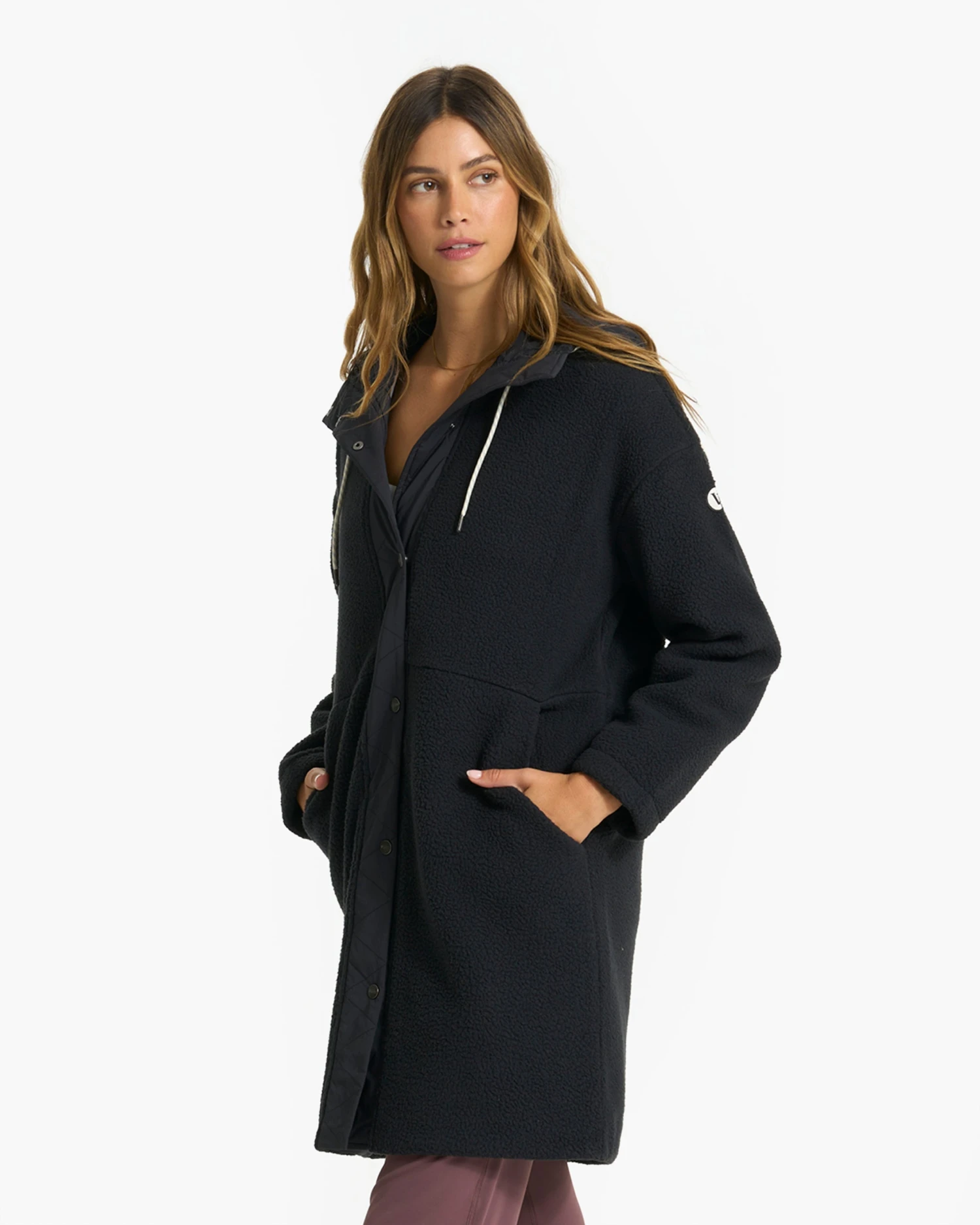 Sherpa Hooded Trench | Black 2 Sherpa Hooded Trench | Black - Image 2