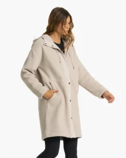 Sherpa Hooded Trench | Dark Salt
