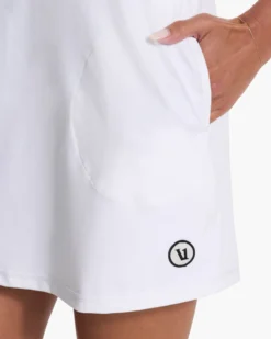 Volley Dress | White -Vuori Clothing Store VW604WHT SP22 W ECOMM DETAIL 8597