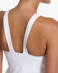 Volley Dress | White -Vuori Clothing Store VW604WHT SP22 W ECOMM DETAIL 8598