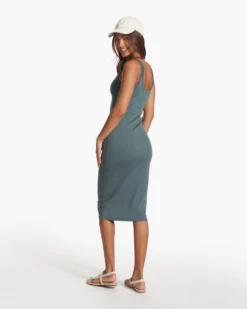 Halo Essential Dress | Lake Heather 9 Halo Essential Dress | Lake Heather -Vuori Clothing Store VW606HLK FA23 W ECOMM dresses FULL ALT 2