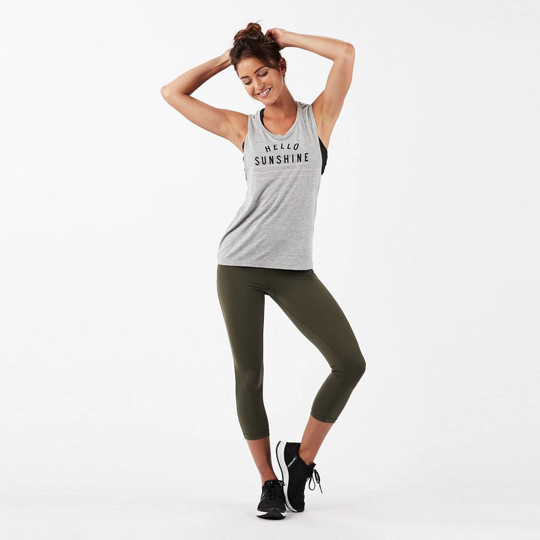 Hello Sunshine Tank | Light Grey 2 Hello Sunshine Tank | Light Grey - Image 2