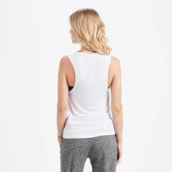 Mod Moon Muscle Tank | White 6 Mod Moon Muscle Tank | White -Vuori Clothing Store VW935WHT new3