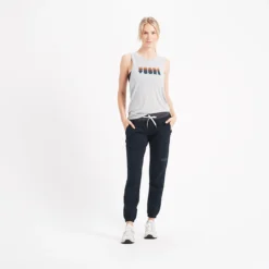 Layered Tank | Heather Grey -Vuori Clothing Store VW949HTG 4