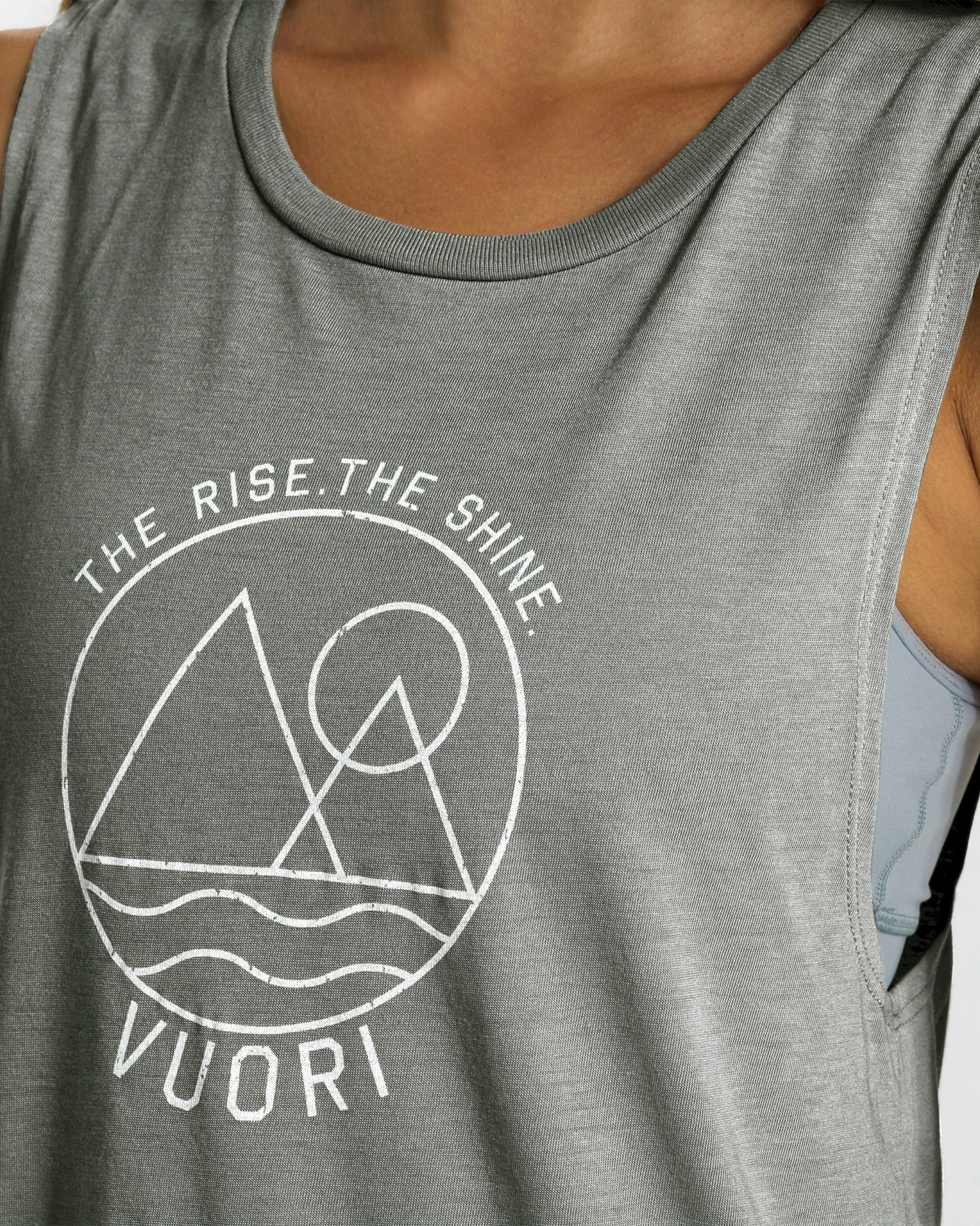 The Rise The Shine Tank | Dusty Pine 4 The Rise The Shine Tank | Dusty Pine - Image 4