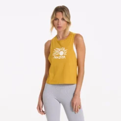 Sunny Tank | Dark Golden Heather -Vuori Clothing Store VW977DGH 02217