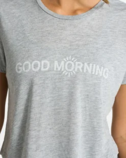 Good Morning Tee | Heather Grey -Vuori Clothing Store VW985HTG 1249 1