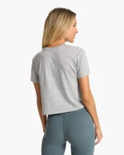 ACTV Club Tee 2.0 | Heather Grey -Vuori Clothing Store VW999HTG FA23 W ECOMM printables BACK TOPS 8