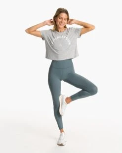 ACTV Club Tee 2.0 | Heather Grey -Vuori Clothing Store VW999HTG FA23 W ECOMM printables FULL ALT 6